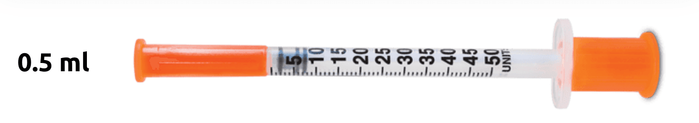 0.5 mL syringe